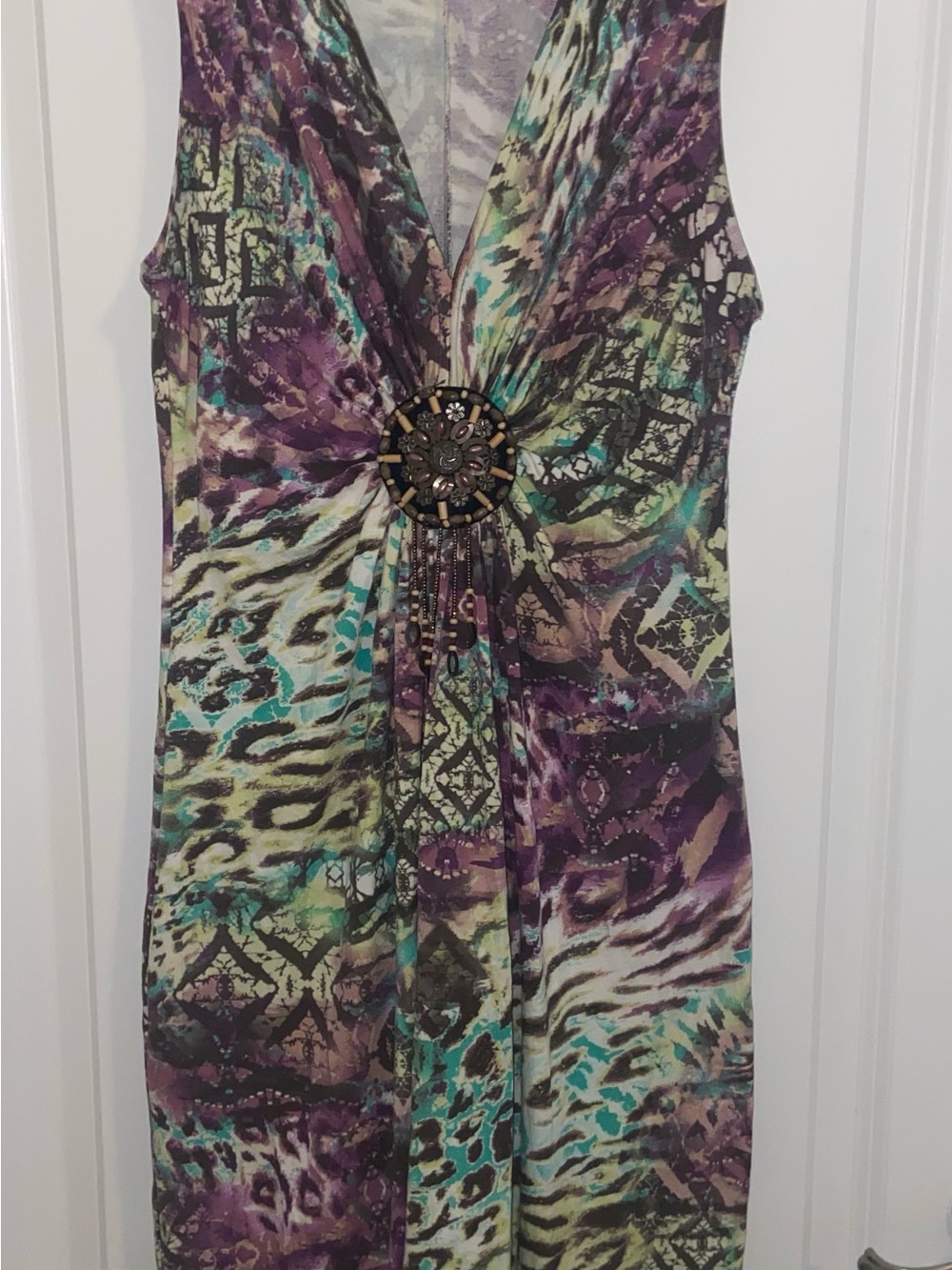 Andrea Behar for Boston Proper Abstract Animal Print Medallion
Dress